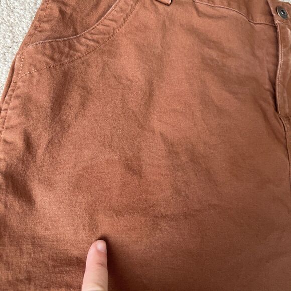 Duluth Trading Rootstock Gardening Skort 12 Brown Outdoors Casual Boho STAIN - Picture 4 of 9